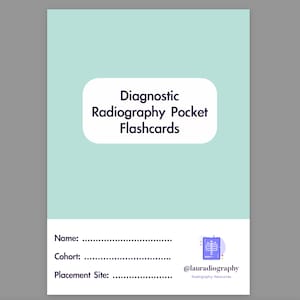 Diagnostic Radiography Pocket Flashcards (Digital Version)