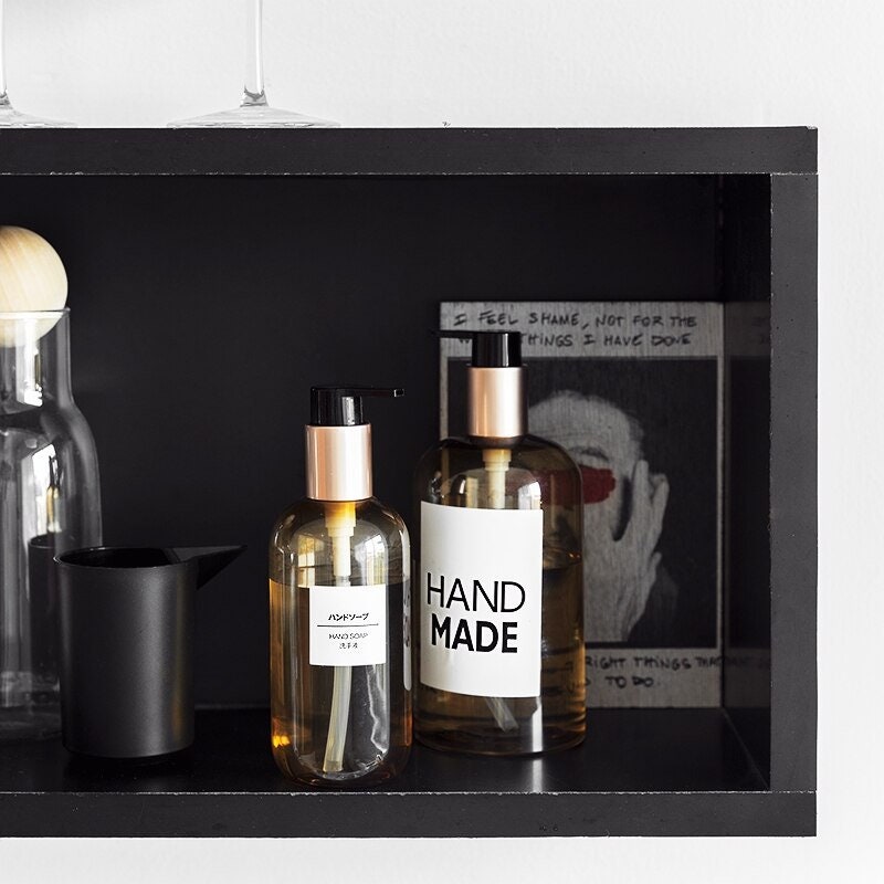 Nordic Home Badezimmer Zubehör Shampoo Dispenser Hand | Etsy