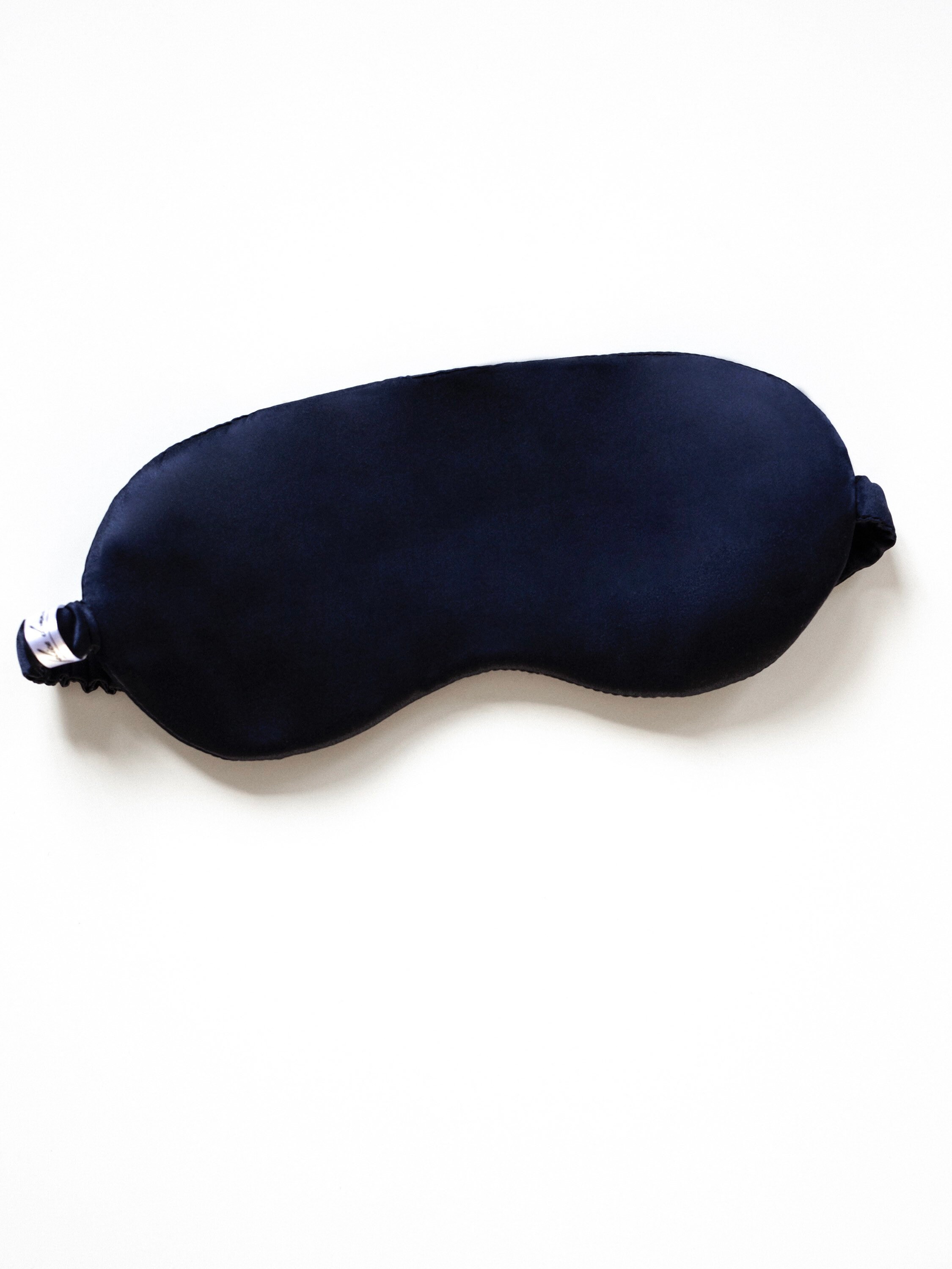 Silk blue sleep mask silk eye mask travel mask Etsy