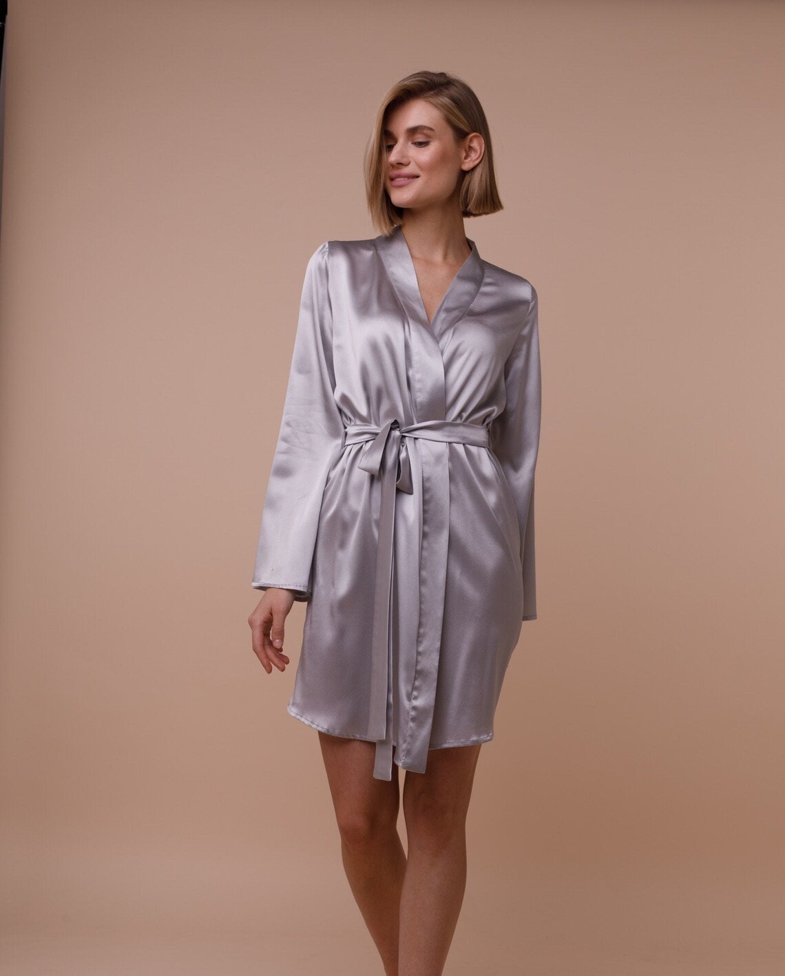 grey silk robes