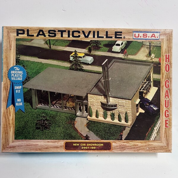 Plasticville - New Car Showroom HO Scale Building Kit