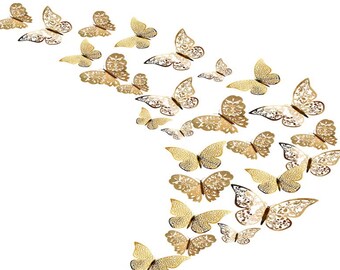 Disney Moana décoratifs Papillons Disney Wall Stickers 3d papillons