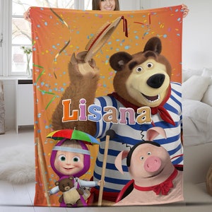 Masha and bear blanket shop