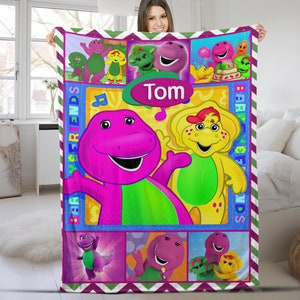Barney the dinosaur blanket sale