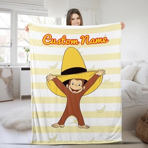 Curious George Blanket Etsy