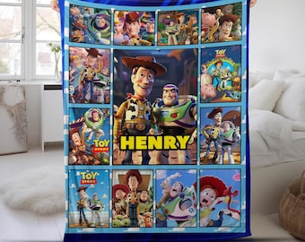 Personalized Name Blanket, Personalized Toy Story Blanket, Toy Story name blanket, personalized toy story name blanket D1EI18
