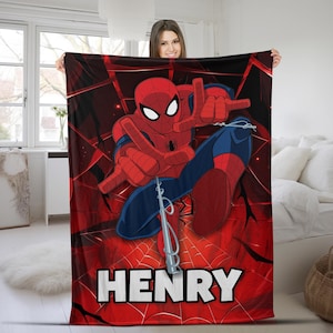 Personalized Spider Blanket, Superhero Movie Blanket, Spider Blanket, Action Movie Blanket, Spider Blanket CZCZ28