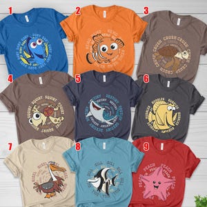 Disney Finding Nemo Shirt, Nemo and Friends T-Shirt, Finding Dory Tee, Crush and Squirt Sweatshirt, Pixar Nemo Matching Shirt G5MP10