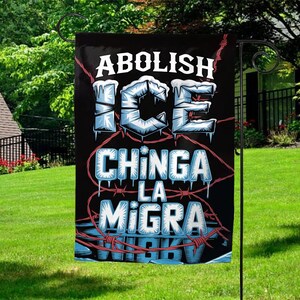 Abolish ICE Garden Flag, Anti MAGA Garden Sign, Democrat Garden Flags, Political Flag, Feminist Flag, Progressive Flags, Liberal Flag G5LS09