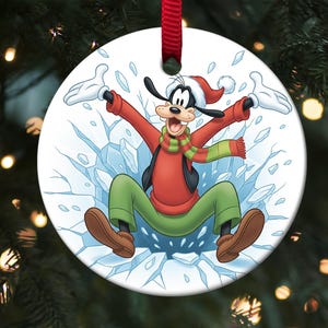 Christmas Disney Goofy Ornament, Christmas Tree Ornament, Disneyland Ornaments, Disney Trip Ornament, Holiday Gift Idea ,Xmas Gifts G5NO06-3