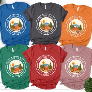 Cousin Camp 2025 Shirt,Cousin Crew,Cousin Camp Shirts,Matching Cousin Shirts,Summer Cousin Shirts,Family Reunion,Camp Tees for Family D1I321