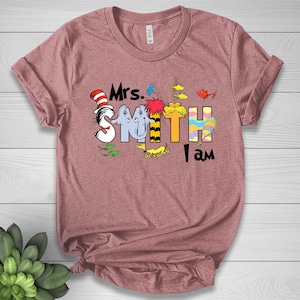 Personalized Teacher Name Shirt, Book Characters Name Shirt, Funny School Shirt, Back to School, Teacher Team, Teacher Gift NETG38