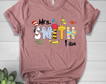 Personalized Teacher Name Shirt, Book Characters Name Shirt, Funny School Shirt, Back to School, Teacher Team, Teacher Gift NETG38