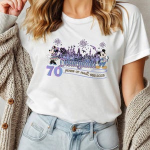 Retro Disneyland 70th anniversary 1955-2025 shirt, 70 years of magic shirt, Disneyland vacation 2025 shirt, Platinum celebration Tee D2GN27
