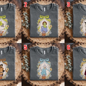 Shrek Halloween Shirt, Fiona Donkey Lord Farquaad Gingerbread Man Shrek Group Shirt, Shrek Birthday Boy Shrek Family Matching C1HM10