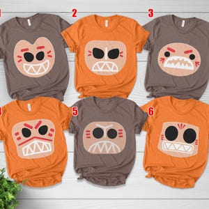 Kakamora Costume Shirt, Moana Antagonists Movie 3D Costume T-Shirt, Cosplay Cruise Shirts, Halloween Costume For Family Group D2KJ11