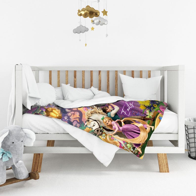 Custom Tangled Rapunzel Blanket, Disney Princess Blanket, Rapunzel Go
