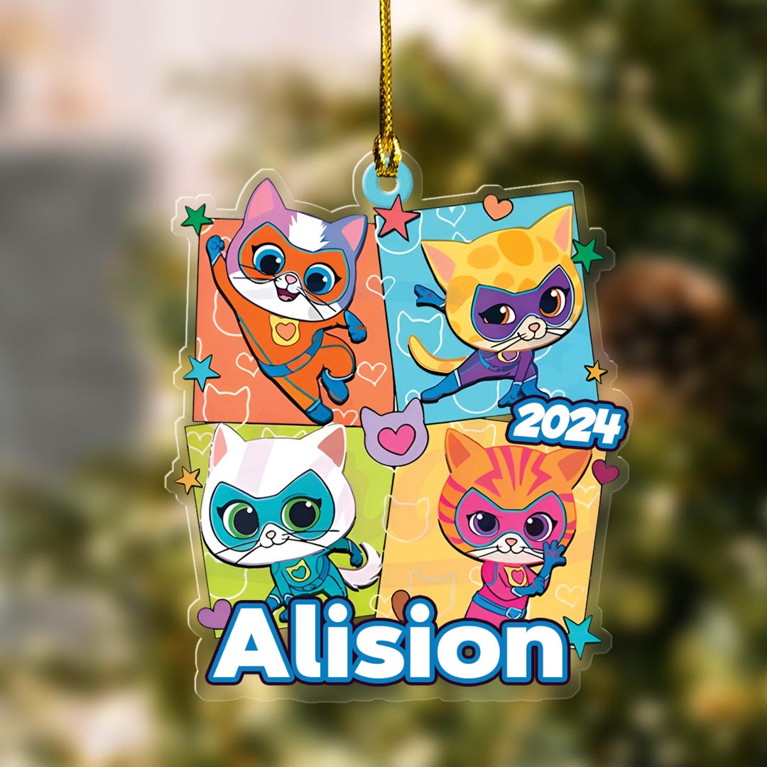 Disney Super Kitties Ornament, Buddy Cat Ornament, Bitsy Cat Ornament ...