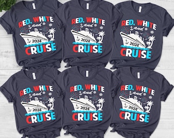 4th Of July Cruise Shirt, Red White And Cruise, July 4th Cruise Squad 2024, Matching Cruise Shirts, Family Vacation Shirts D1HL10