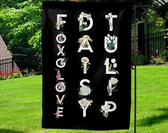 Subtle Anti Trump Boho Floral Garden Flag, Resist Garden Flag, Liberal Yard Flag, Liberal Banner,FDT Yard Banner,Democrat Garden Sign D2GG35