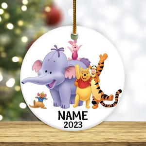 Winnie The Pooh Characters Ornament, Personalized Winnie The Pooh Ornament, Piglet Ornament, Pooh Bear Ornament 2024, Pooh Disney NEV313