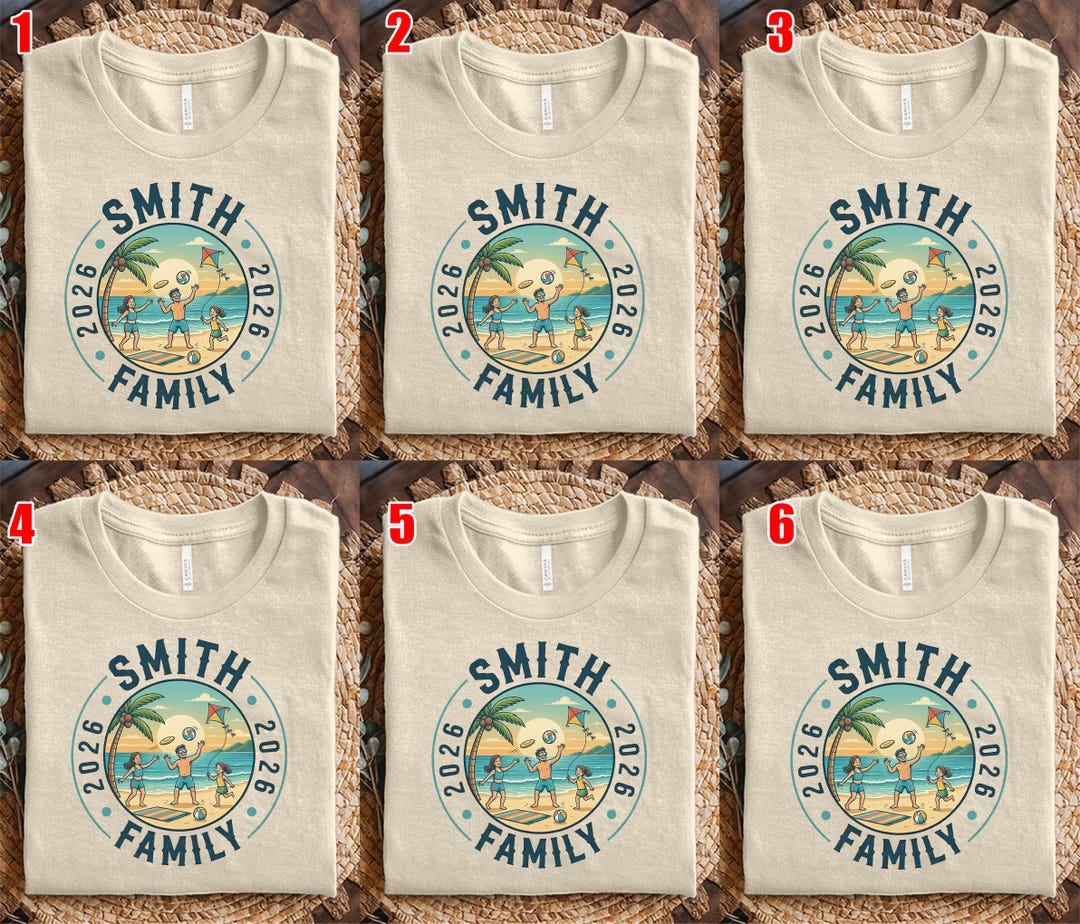 Custom Family Vacation 2026 Shirt, Family Matching Memories Shirt ...