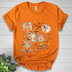 Coquette Bow Disney Jaq And Gus Halloween T-Shirt, Jaq And Gus Gus Halloween Shirt, Bibbidi Bobbidi Boo, Princess Halloween Shirt C1IC01