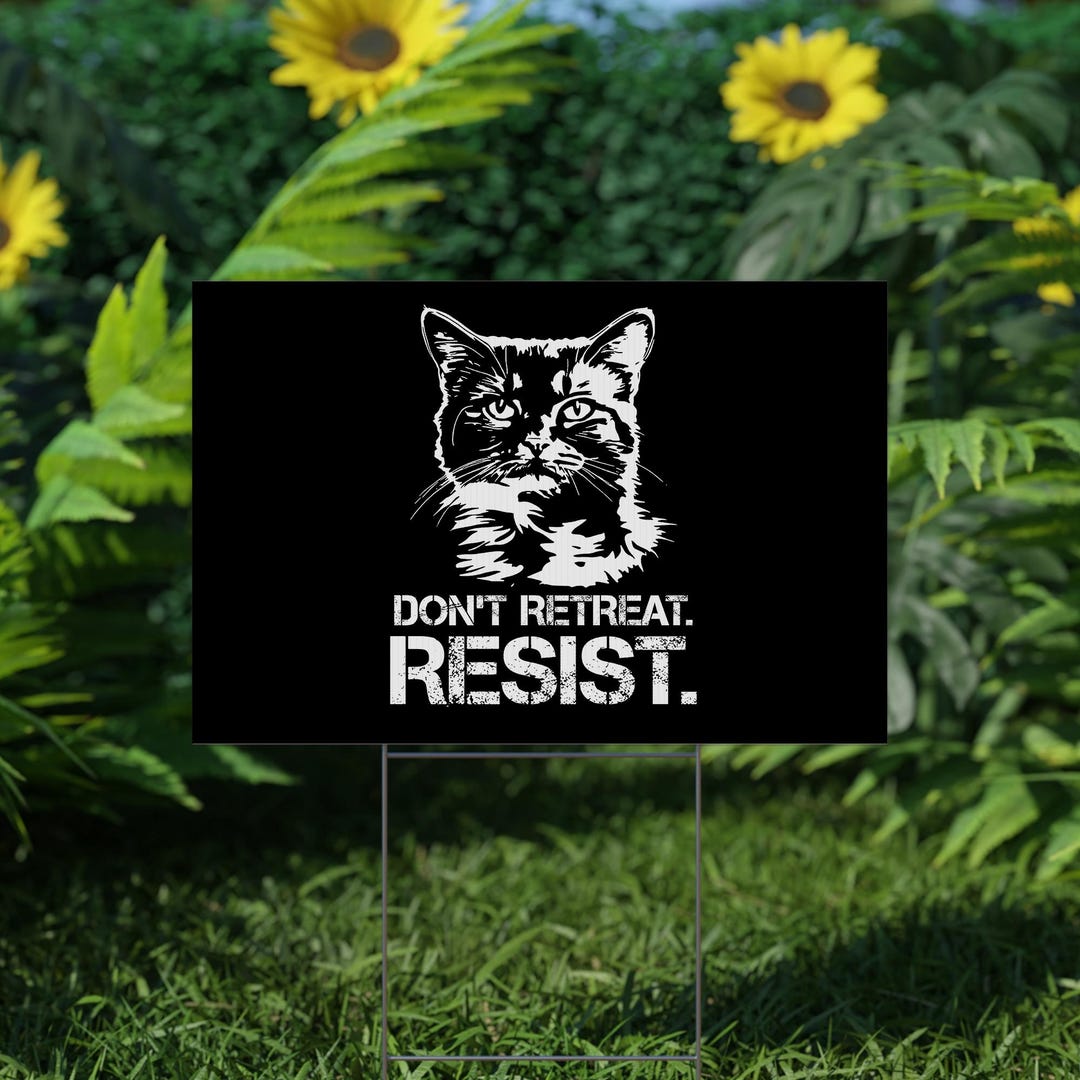 Resist Racism, Resist Fascism Yard Sign Resist Hate Lawn Sign, Anti ...