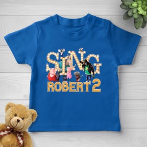 Sing Movie Shirt, Custom Sing Movie Shirt, Sing Pig Birthday Shirt, Sing Family Shirt, Sing Party Shirt, Birthday Boy and Girl, Kids T-shirt