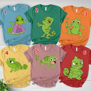 Tangled Pascal Shirt, Tangled Shirt, Rapunzel Family T-shirt, Disney Group Shirt, Disney Floral Shirt, Magic Kingdom, Disney Vacation D1E420
