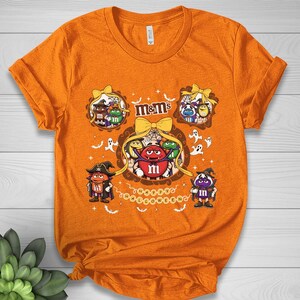 Retro Coquette M&M Candies Shirt, M And M Matching Family Shirt, Group halloween candy Shirt,Halloween M M Family Costume Party Shirt NGT303