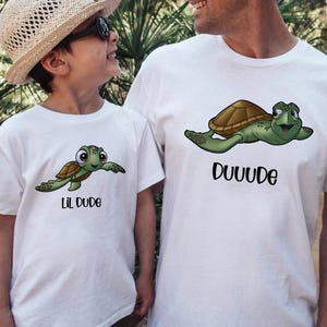 Father and Son Matching Shirts, Matching Turtles Father Son Shirts, Disney Matching Dad and Son Shirt,Daddy and Me Tee, Dad & Son Tee D2FO25