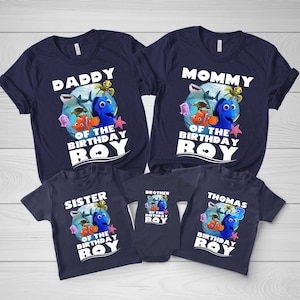 Finding Nemo Birthday Shirt, Finding Nemo T-Shirt, Finding Nemo Family Birthday, 1st Birthday Gift,Personalized Family Matching Shirt D1KH08