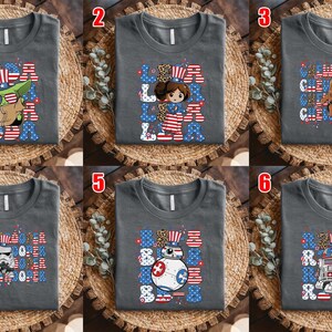Personalized Star Wars Happy 4th of July shirts, Star Wars Characters shirt, Independence Day Shirt, Disney Patriotic C1GY03