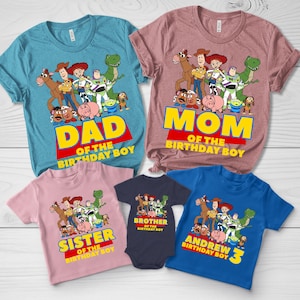 Toy Story Birthday Shirt, Custom Disney Birthday Boy Shirt, Toy Story Birthday Family Shirt, Custom Toy Story, Birthday Girl Gift Tee D1JZ34