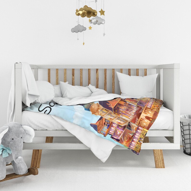 Personalized Tangled Rapunzel Blanket, Watercolor Disney Princess