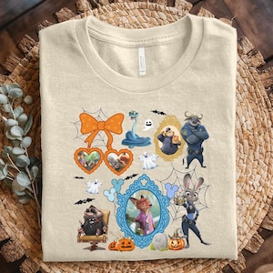 Coquette Bow Zootopia Shirt, Judy Hopps, Nick Wilde Shirt, Retro Halloween Shirt, Zootropolis Disney Tee, WDW Family 2025 Trip Tee NGUT04
