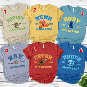 Finding Nemo Shirt, Finding Dory Shirt, Group Characters Tee, Disney Family Shirts, Disney Group Matching Shirts, Group Shirt N-30122249