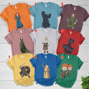Merida Brave Characters Squad Shirt, Disney Princess Merida Cosplay Shirt, Disney Pixar Shirt, Disney Merida Birthday Vacation Shirt D3FS07