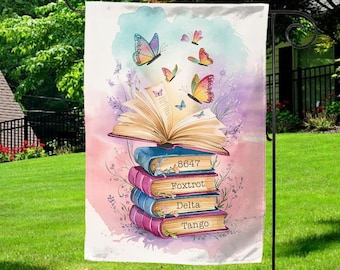 Subtle Anti Trump Garden Flag, Floral FDT Yard Sign, Foxtrot Delta Tango Feminist Gift Democrat Political Signs, Flower Market Banner NGRU31