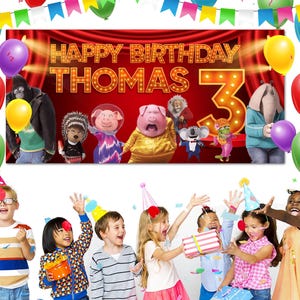 Sing 2,Personalized Birthday Party Backdrop,Sing 2 Personalized Banner,Sing 2 Poster,Sing 2 Party Supplies D2F111