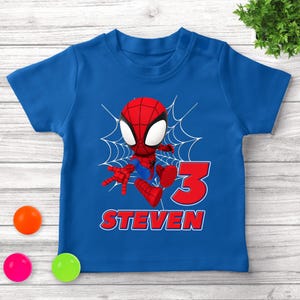 Spidey And His Amazing Friends Birthday Shirt, Spiderman Shirt, Spiderman Family Birthday Shirt, Personalized Spidey Birthday Shirt CYIV33