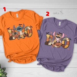 Halloween Stitch Shirt, Disney Stitch Tee, Stitch and Angel Matching Halloween Tee, Spooky Tee, Kids Halloween Stitch Tee, Family Tee G5NG12