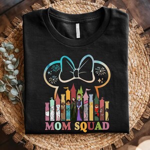 Disney Mom Squad Shirt, Mother’s Day Disney Tee, Matching Family Vacation Shirt, Best Mom Gift, Disney World Trip T-Shirt NGP407-02