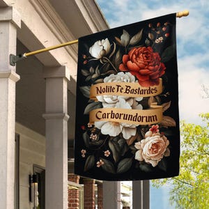 Nolite Te Bastardes Carborundorum Garden Flag,Liberal Values Outdoor Sign,Democrat Flag, Social Justice Banner, Anti Trump Gift JCLV14