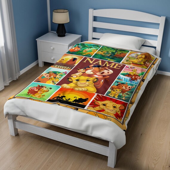 The Lion King Blanket the Lion King Birthday Gifts Lion King Fleece Blanket the Lion King Movie Characters Blanket Etsy