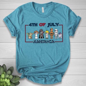 4th of July Star Wars Shirt, Disney Family Shirt, Disney Trip Shirt, Disney 4th of July Shirt, 4th of July Star Wars Characters Tee NGQD06