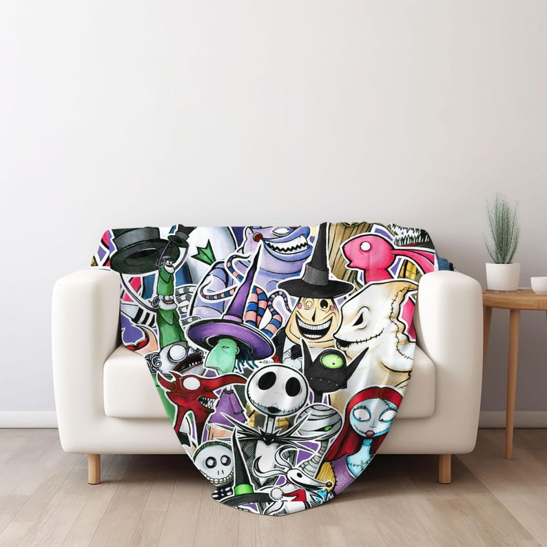 The Nightmare Before Christmas Fleece Blanket, Nightmare Before