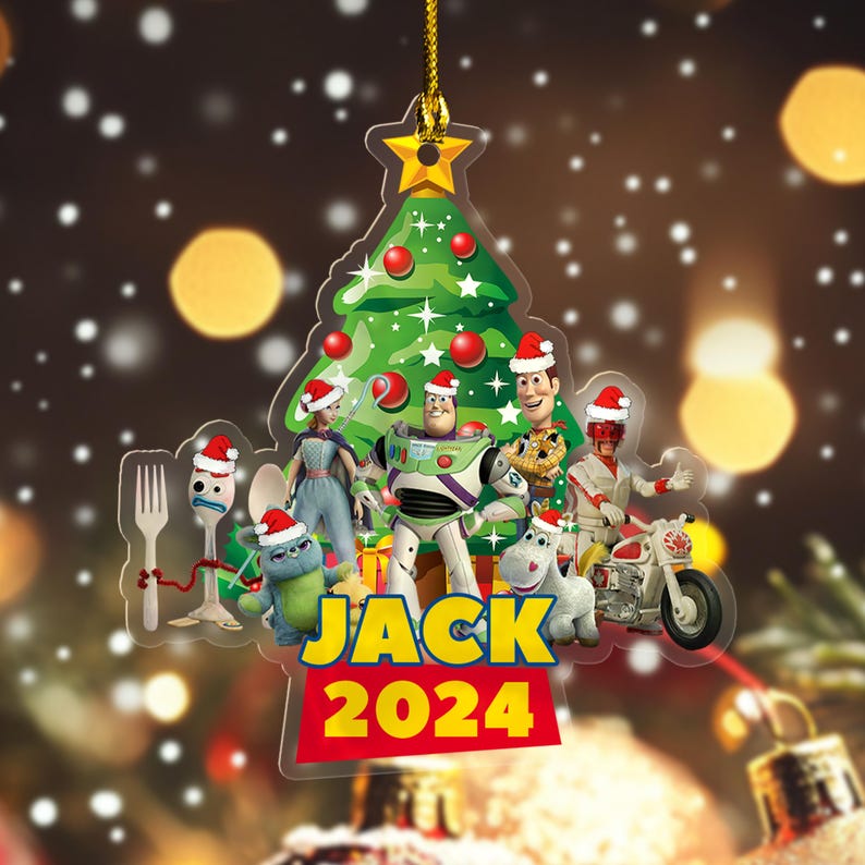 Personalized Disney Pixar Toy Story Christmas Ornament, Custom Toy