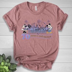 Retro Disneyland 70th anniversary 1955-2025 shirt, 70 years of magic shirt, Disneyland vacation 2025 shirt, Platinum celebration Tee D2GN27